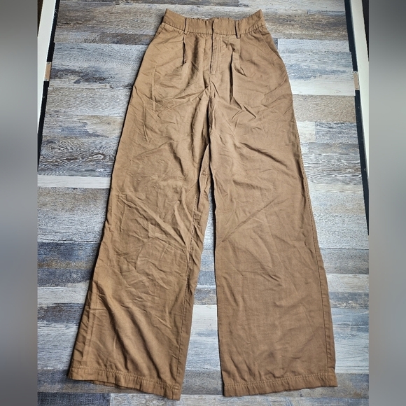 Commense Pants - Commense Women's Small Brown Wide Leg Pants